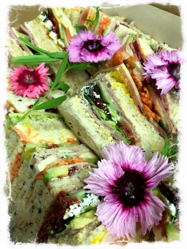 Fresh point sandwiches platter — Garnishes Melbourne Cup catering