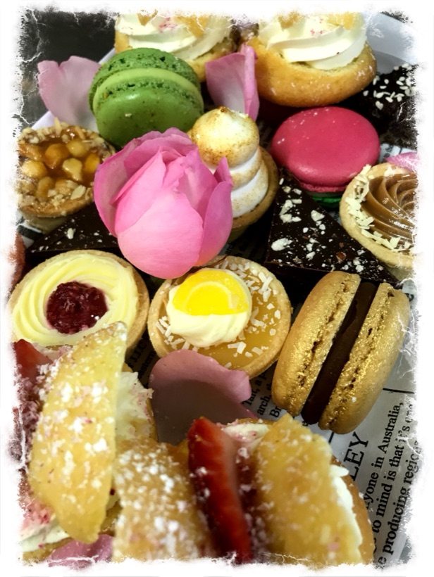 Petit fours dessert selection — Garnishes Melbourne Cup catering