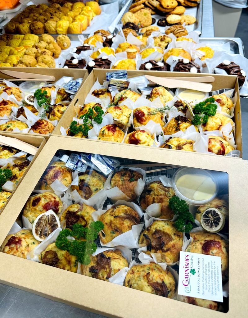 Conference catering with a morning tea selection