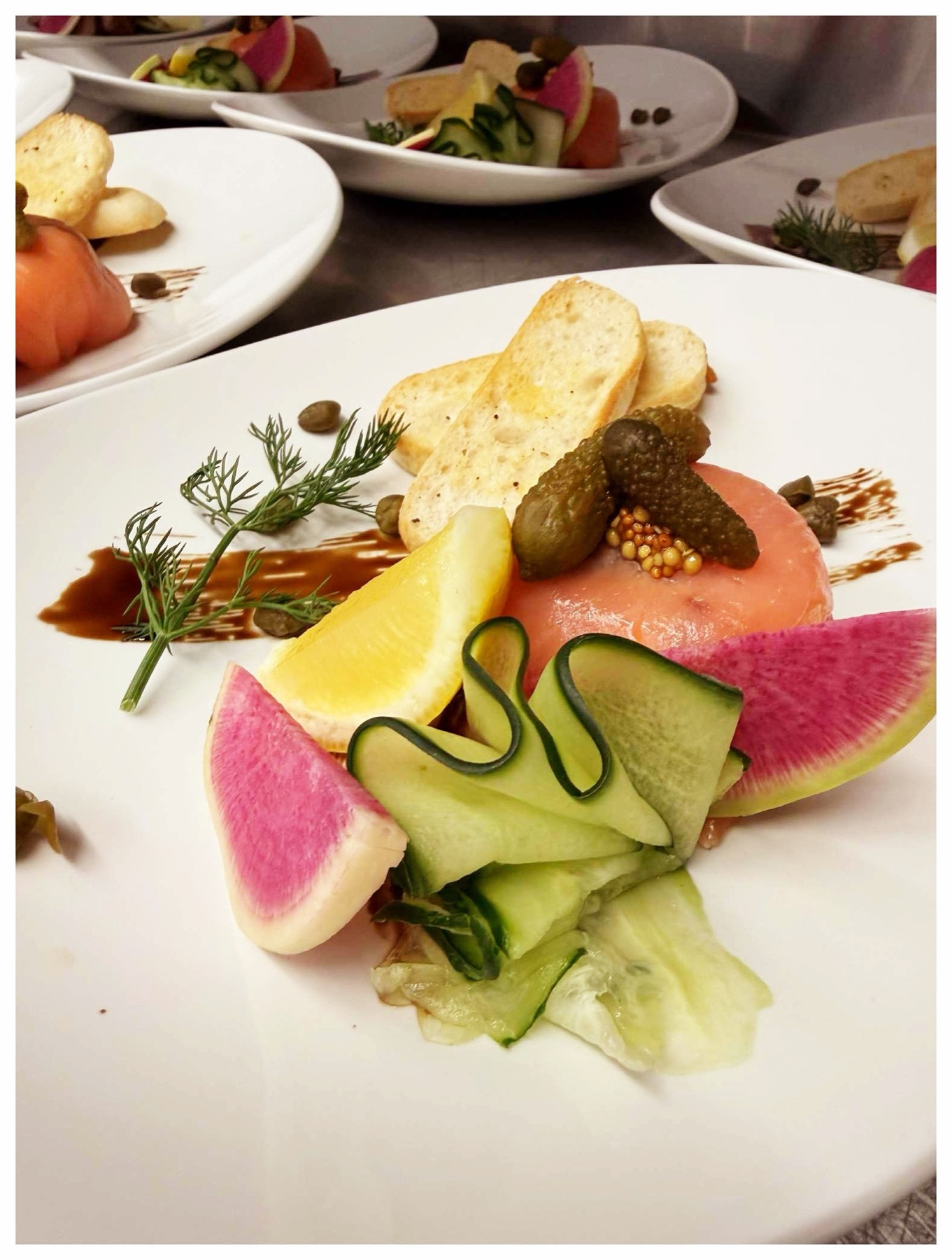 Fine dining plated dish